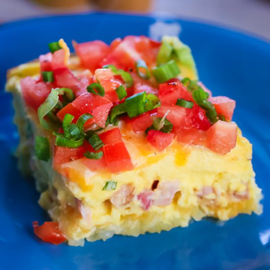 Hashbrown Ham and Cheese Breakfast - Recipe photo by MunchkinTime