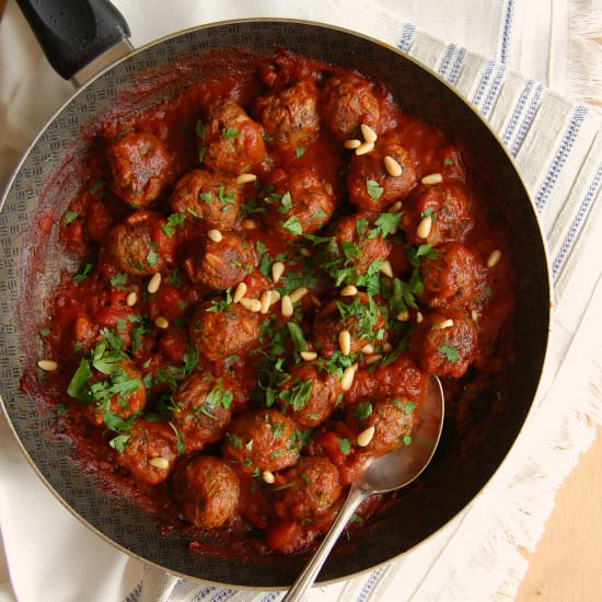 Beef Kofta in Sweet-Sour Tomato Sauce - Recipe photo by Technicolor Kitchen