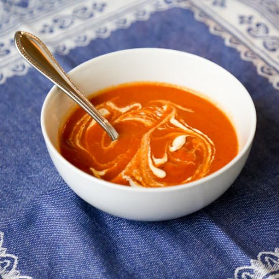Creamless Tomato Soup with Cumin - Recipe photo by maren@eatingworks