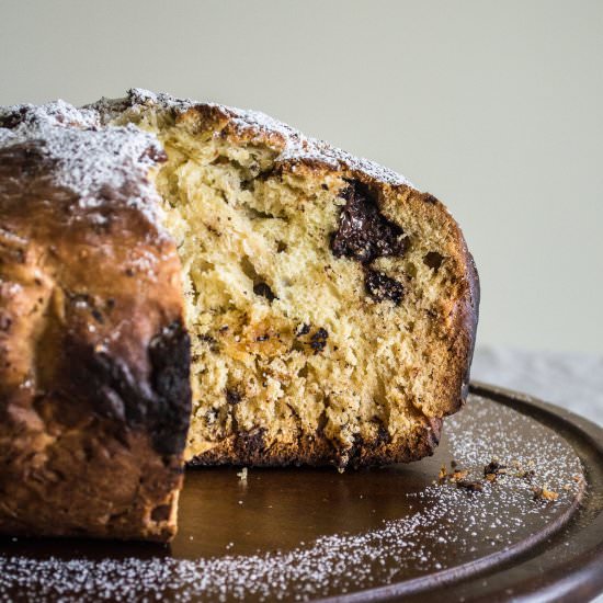 Marzipan Panettone - Recipe photo by sundiegoeats