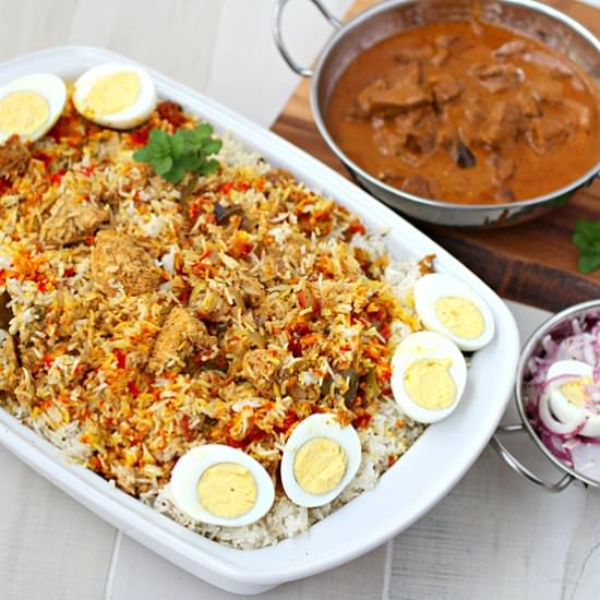 Spicy Chicken Biryani - Recipe photo by Kitchen Simmer