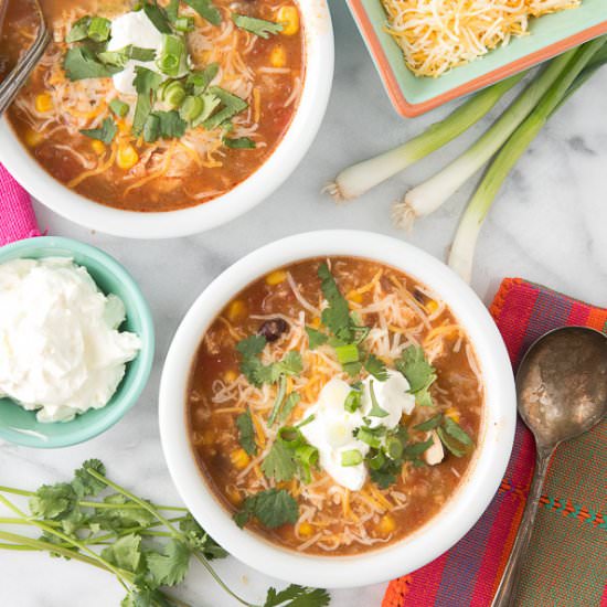 Slow Cooker Mexican Chicken Soup - Recipe photo by boulderlocavore