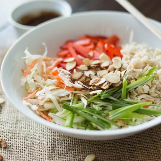 Thai Salad with Peanut Dressing - Recipe photo by LaurendaMarie