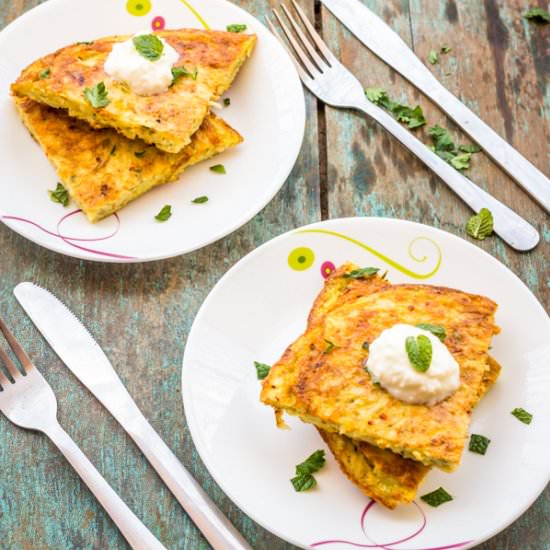 Potato & Onion Frittata - Recipe photo by Priyanka DK