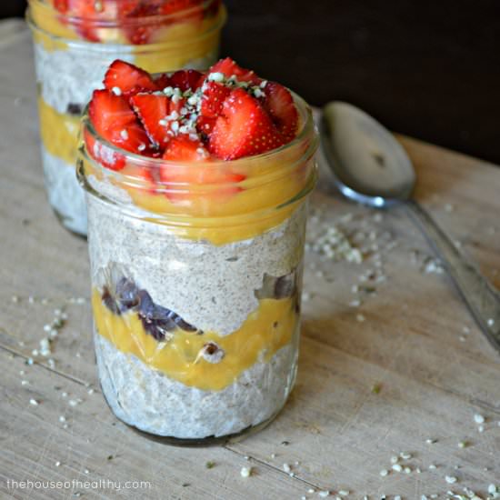 Chia Pudding with Persimmon Cream - Recipe photo by houseofhealthy