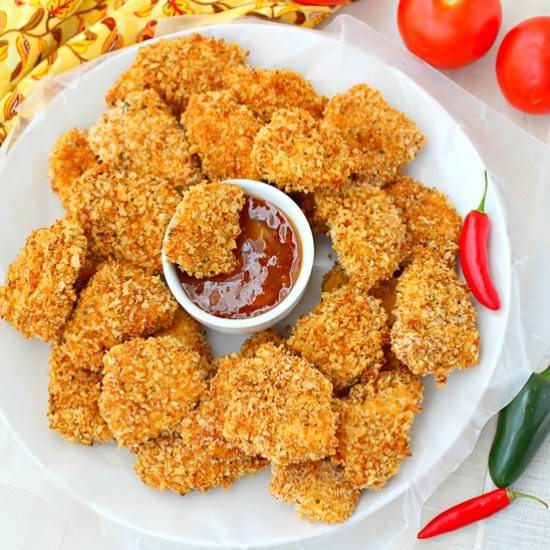 Oven Baked Masala Chicken Nuggets - Recipe photo by Kitchen Simmer