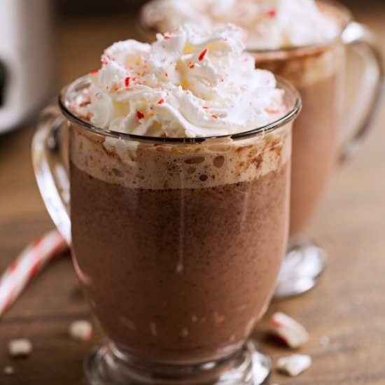 Peppermint Hot Chocolate - Recipe photo by littlespicejar