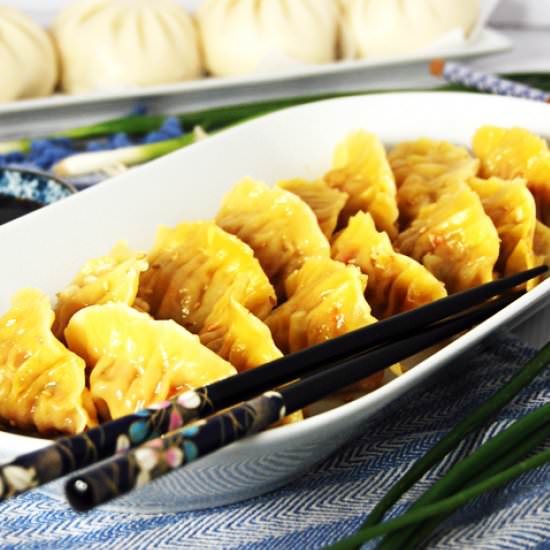 Chicken and Shrimp Potstickers - Recipe photo by thecharmingdetroiter