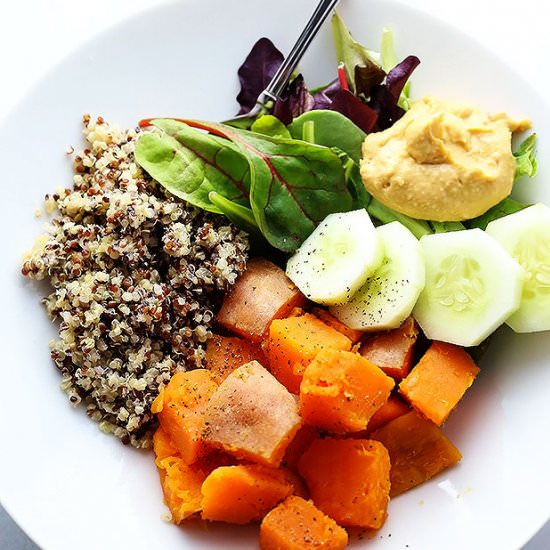 Clean Healthy Buddha Bowl - Recipe photo by TwoRaspberries