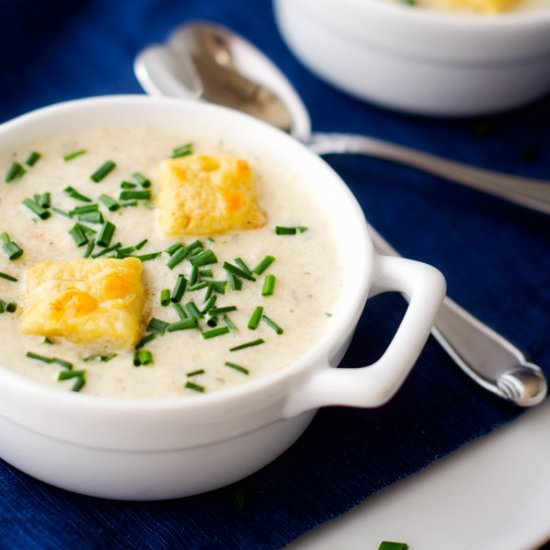 Apple Cheddar Quinoa Soup - Recipe photo by wendypolisi