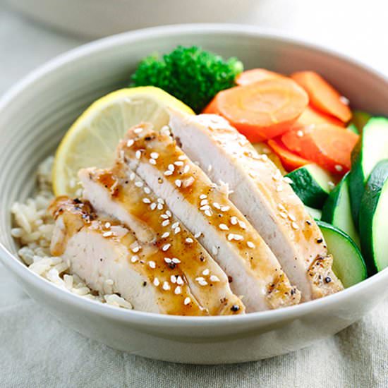 Healthy Teriyaki Chicken Bowl - Recipe photo by Jessica Gavin
