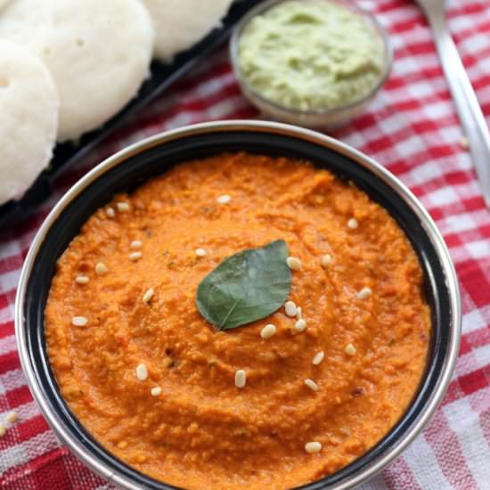 Onion Tomato Chutney - Recipe photo by vegrecipeworld