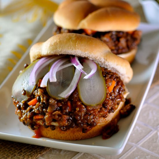 Lentil & Quinoa Sloppy Joe - Recipe photo by Ordinary Vegan