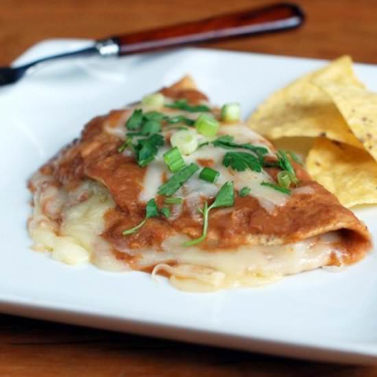 Enfrijoladas - Recipe photo by Circle B Kitchen