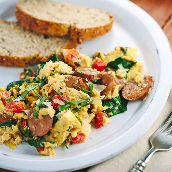 Breakfast Scramble with Sausage - Recipe photo by Jessica Gavin