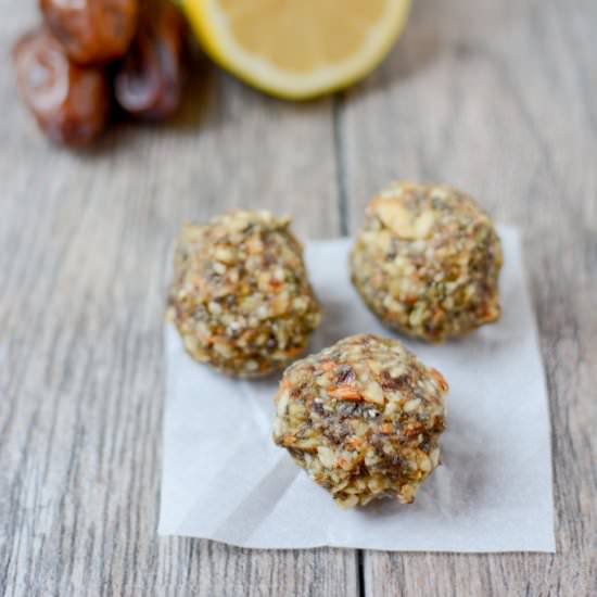 Lemon Energy Balls - Recipe photo by TheLeanGreenBean