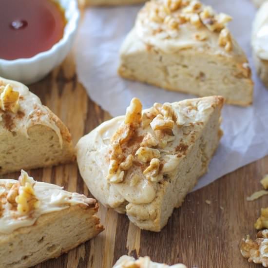 Maple Walnut Scones - Recipe photo by roastedroot