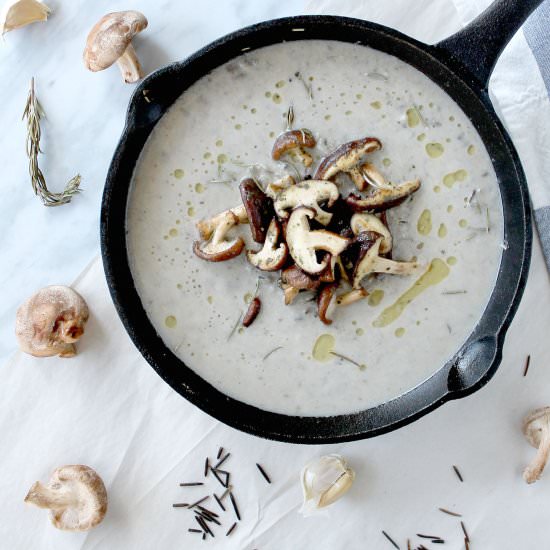 Coconut Mushroom Soup - Recipe photo by EatPlantily