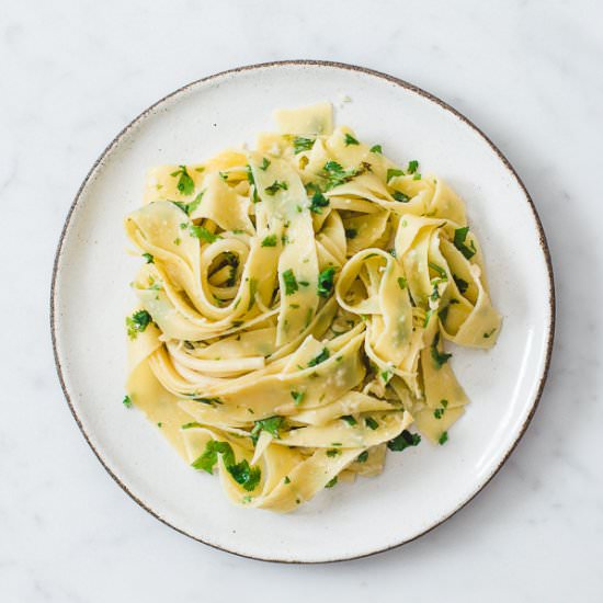 Lemon Cilantro Pasta - Recipe photo by pretty simple sweet