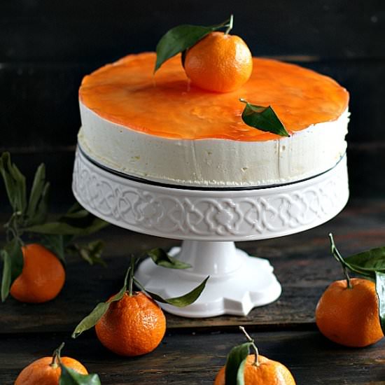 Clementine Mousse Cake - Recipe photo by peasandpeonies