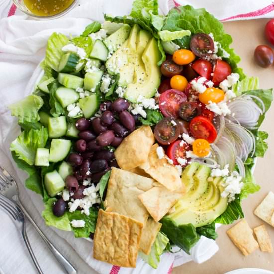 Greek Salad with Avocado - Recipe photo by littlebroken