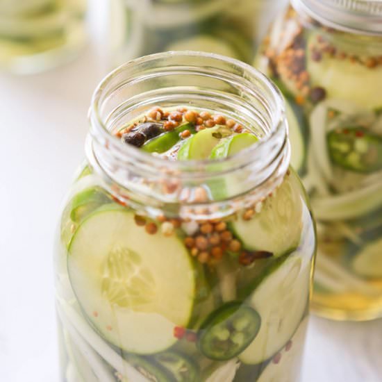 Quick Sweet Pickles - Recipe photo by pipandebby