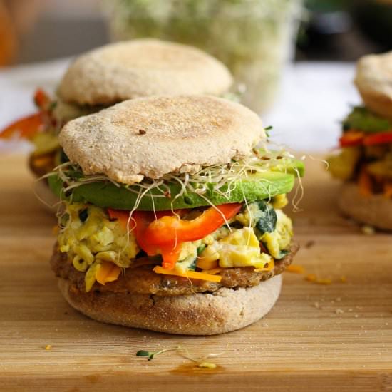 Freezer-friendly Breakfast Sandwich - Recipe photo by thegirlonbloor