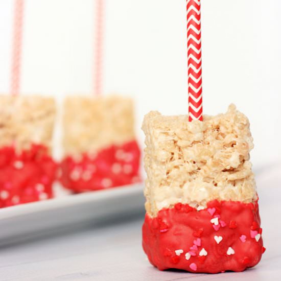 Valentine Rice Crispy Treats - Recipe photo by Midwestern Moms