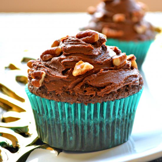 Fudgy Chocolate Cupcakes for Two - Recipe photo by loveisinmytummy