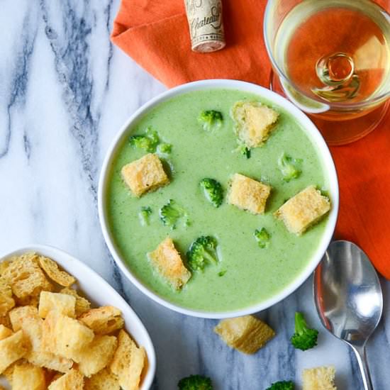 Truffled Cream of Broccoli Soup - Recipe photo by garlic and zest