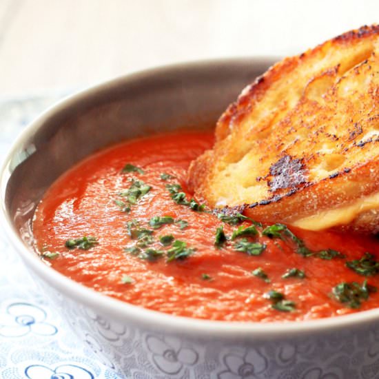 The Best Tomato Soup - Recipe photo by foodtasticmom