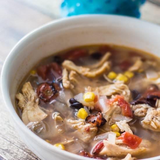 Chicken Tortilla Soup - Recipe photo by dashofherbs