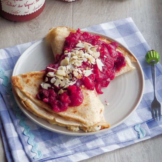 Healthy crepes with quark - Recipe photo by IvloonGoddess