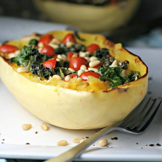 Arrabbiata Spaghetti Squash Bowls - Recipe photo by crissy0316