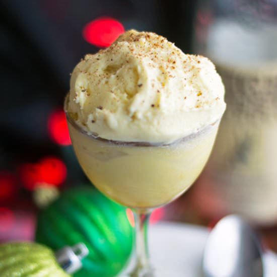 Homemade Bourbon Eggnog Ice Cream - Recipe photo by cookingdivine