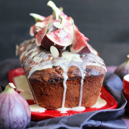 Tea Cake with Almond & Fig Filling - Recipe photo by baketotheroots