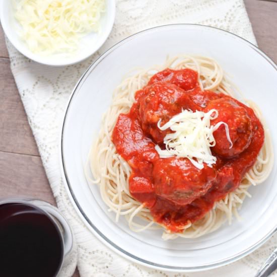 Crockpot Italian Meatballs - Recipe photo by veggiebalance