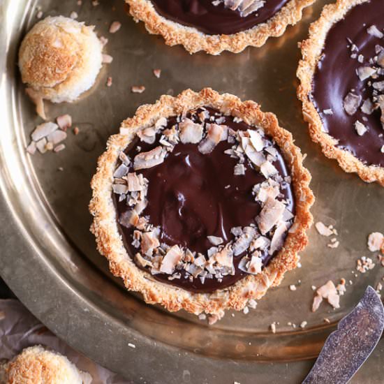 Chocolate Ganache Tarts - Recipe photo by bakerita