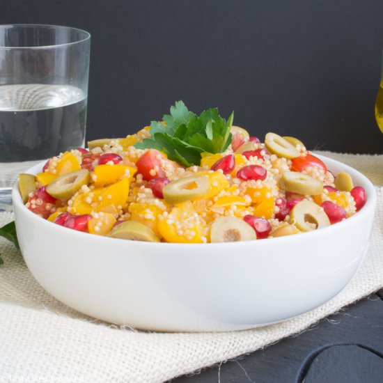 Mediterranean Vegan Quinoa Salad - Recipe photo by Tasty Mediterraneo