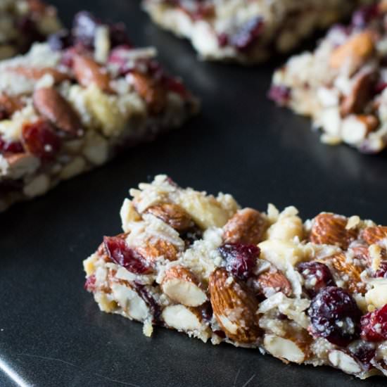 Cranberry Almond Bars - Recipe photo by JustSoTasty