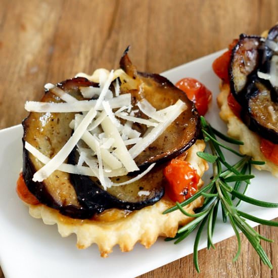 Eggplant Tart Tatin - Recipe photo by flavouredwithlove