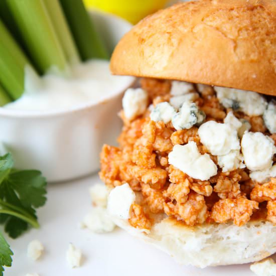 Sloppy Buffalo Joes - Recipe photo by momadvice