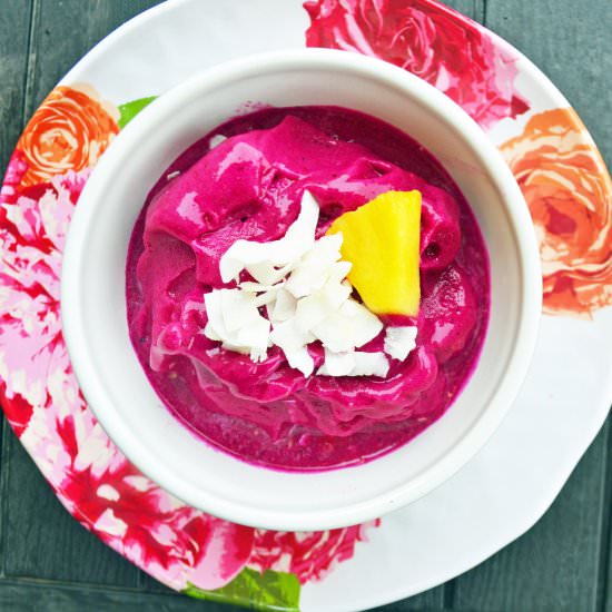 Tropical Pitaya Smoothie Bowl - Recipe photo by Modern Honey