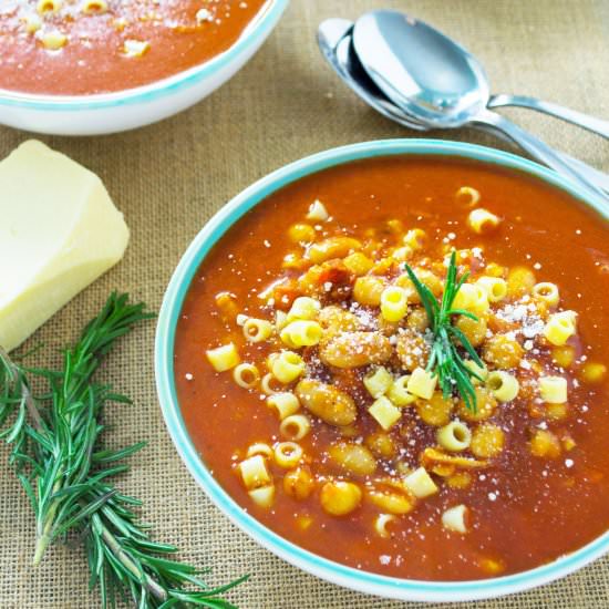 Pasta e Fagioli - Recipe photo by AWickedWhisk