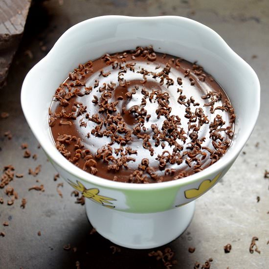 Smooth Dark Chocolate Pudding - Recipe photo by shelovesbiscotti