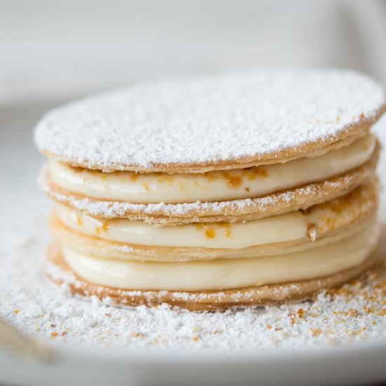 Millefeuille with mascarpone - Recipe photo by veselina zheleva