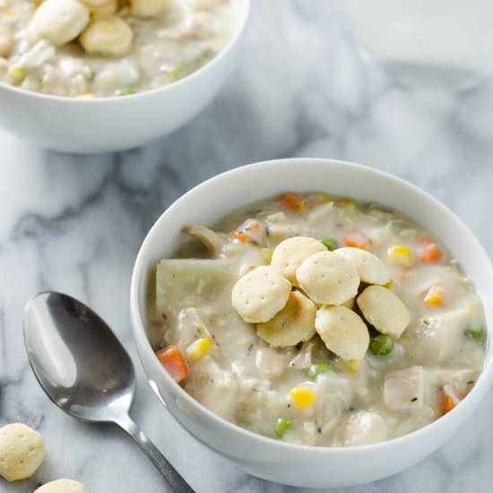 Chicken Pot Pie Soup - Recipe photo by Domesticdee