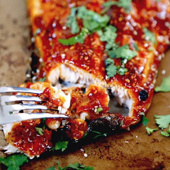 Honey Sriracha Oven Bake Salmon - Recipe photo by misspickledplum