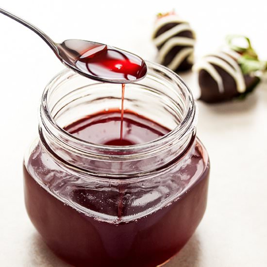 Strawberry Vanilla Bean Syrup - Recipe photo by justalittlebitofbacon