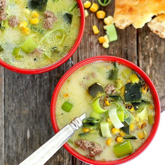 Roasted Poblano Soup - Recipe photo by gooddinnermom